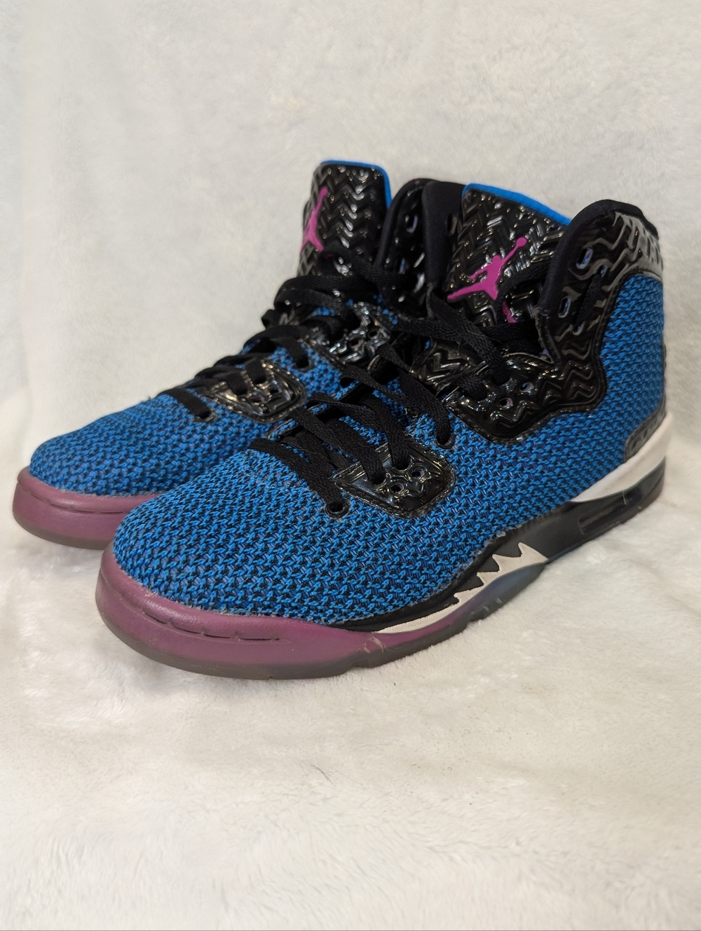 Jordan Spike 40 “Blue/Purple” Spike Lee Collab Kid Sz 6Y Retro Style 807542-029